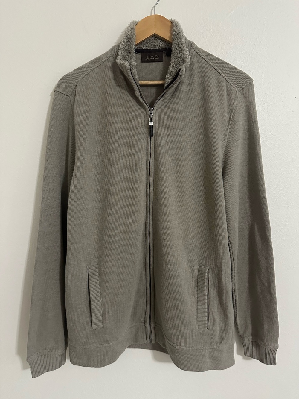 Tasso Elba Knit Zip Up Jacket